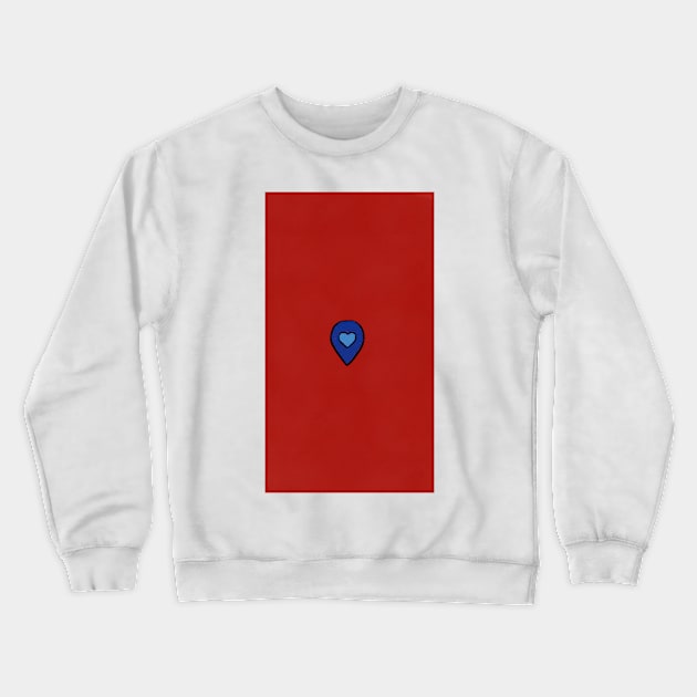 Location Sign Crewneck Sweatshirt by neetaujla